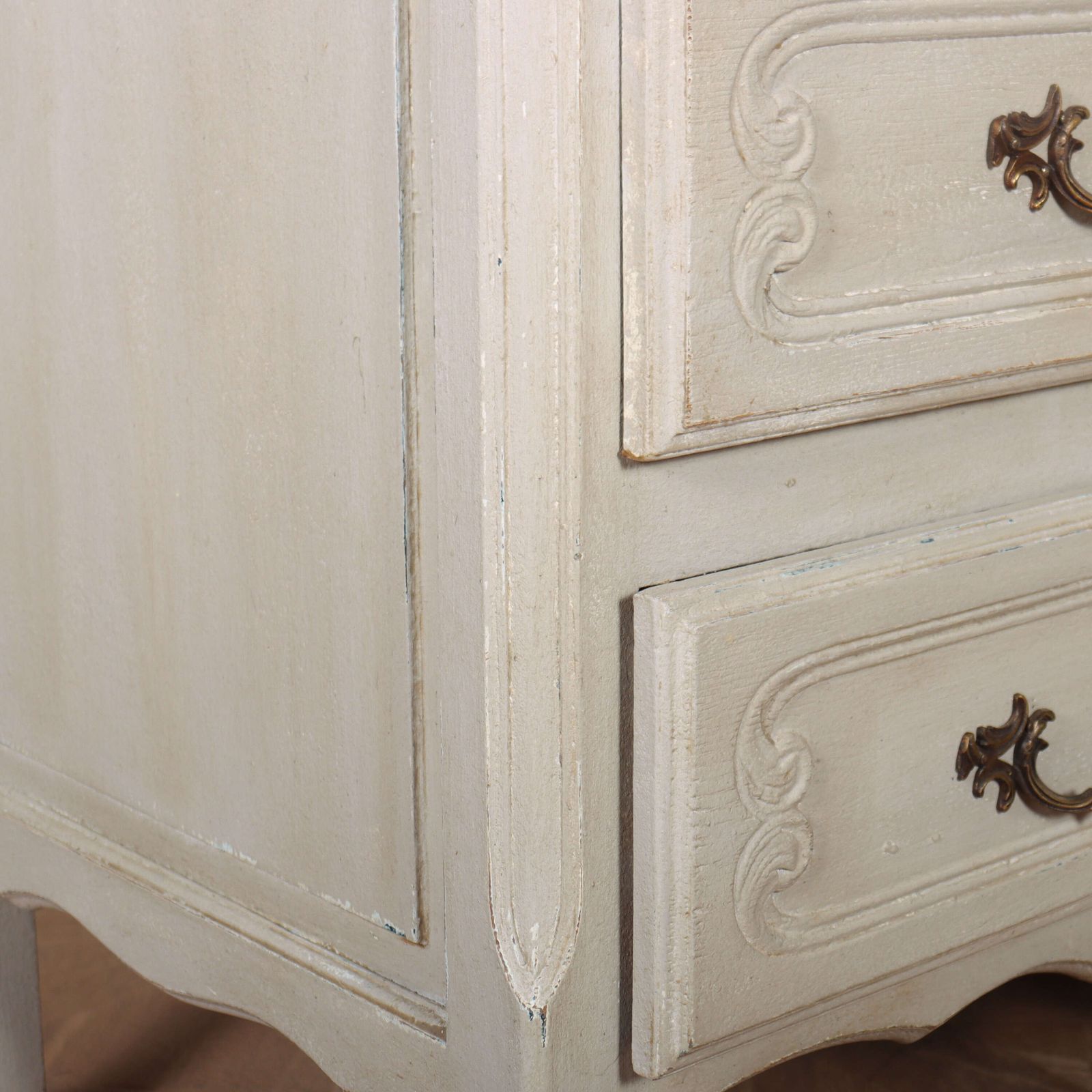 photo for sale Pair Of French Painted Commodes