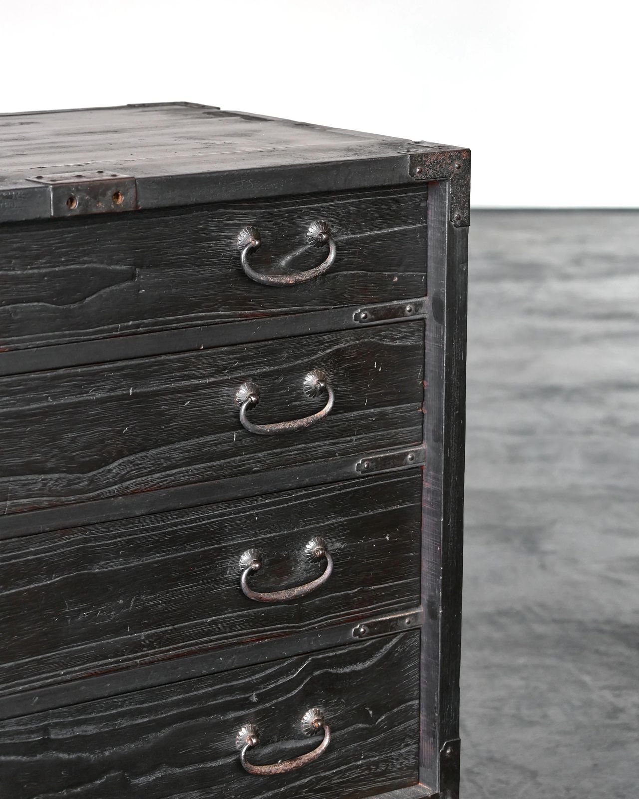 Charred Edo Period Tansu/Chest Of Drawers photo 2145.0
