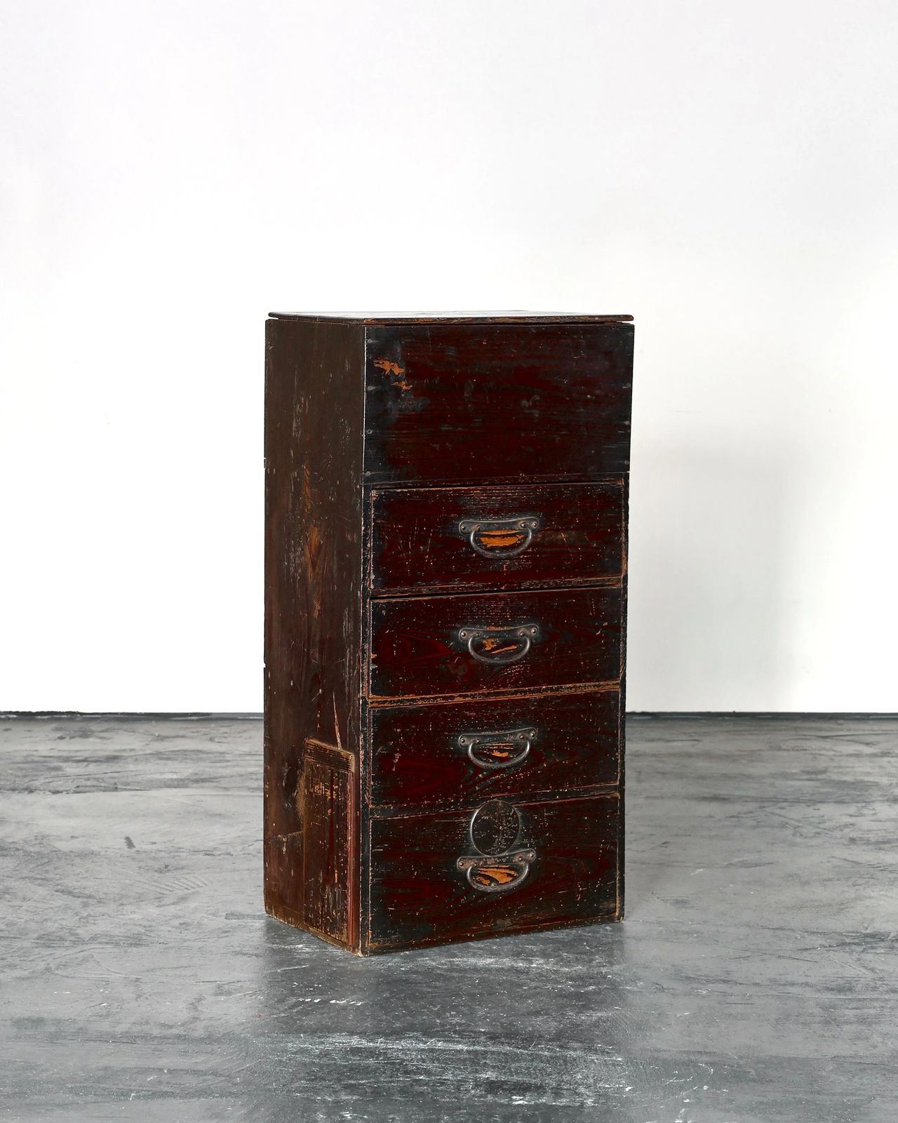 Unusual Tall Meiji Period Japanese Tansu