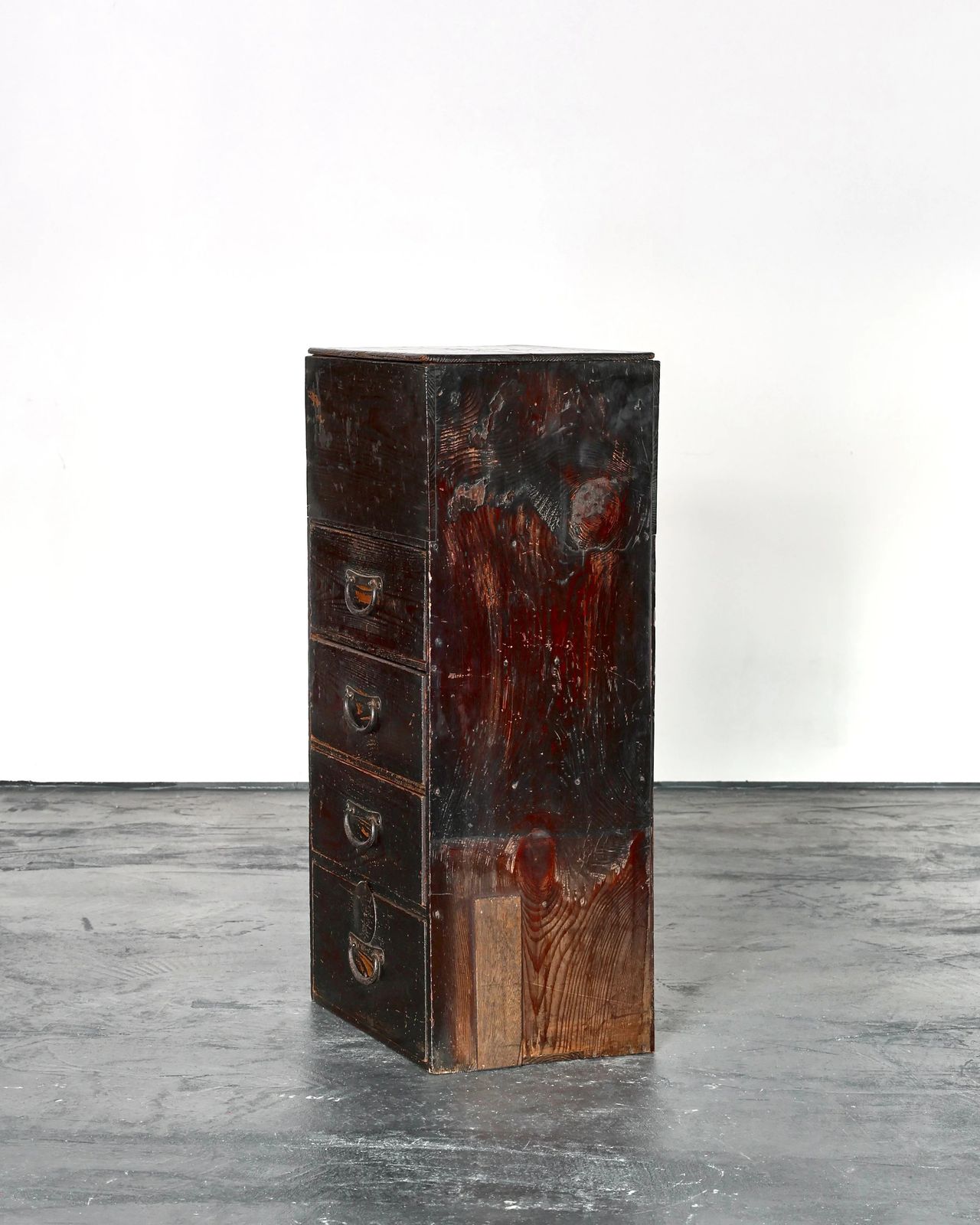 Unusual Tall Meiji Period Japanese Tansu photo Furniture