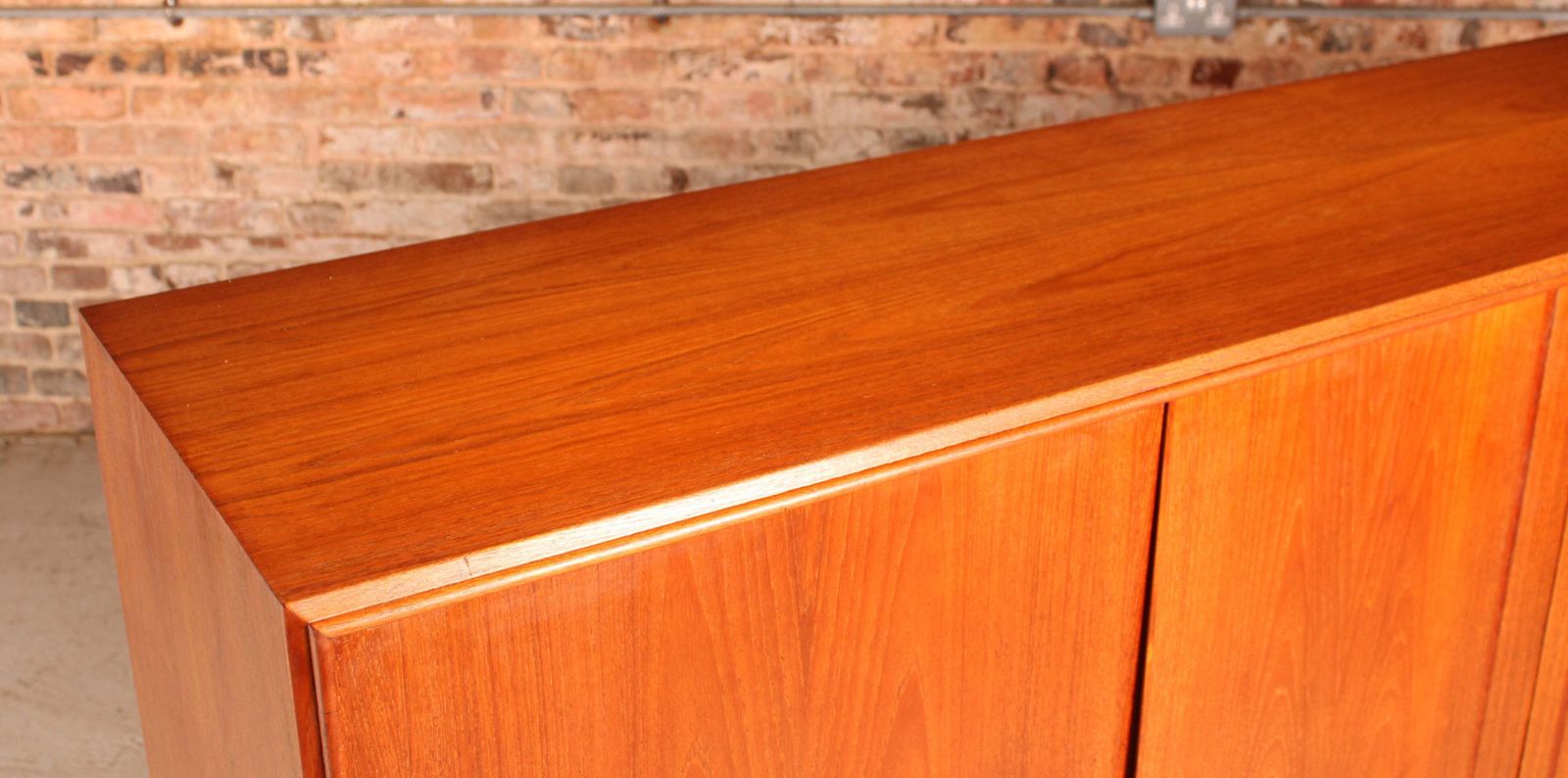 photo vinterior Danish Mid Century Teak Highboard By E.W. Bach, Circa 1960s