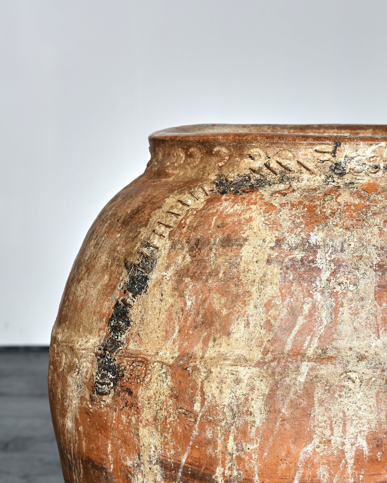Xl 18th C. Calanda Vessel/Pot, 1700s photo for sale