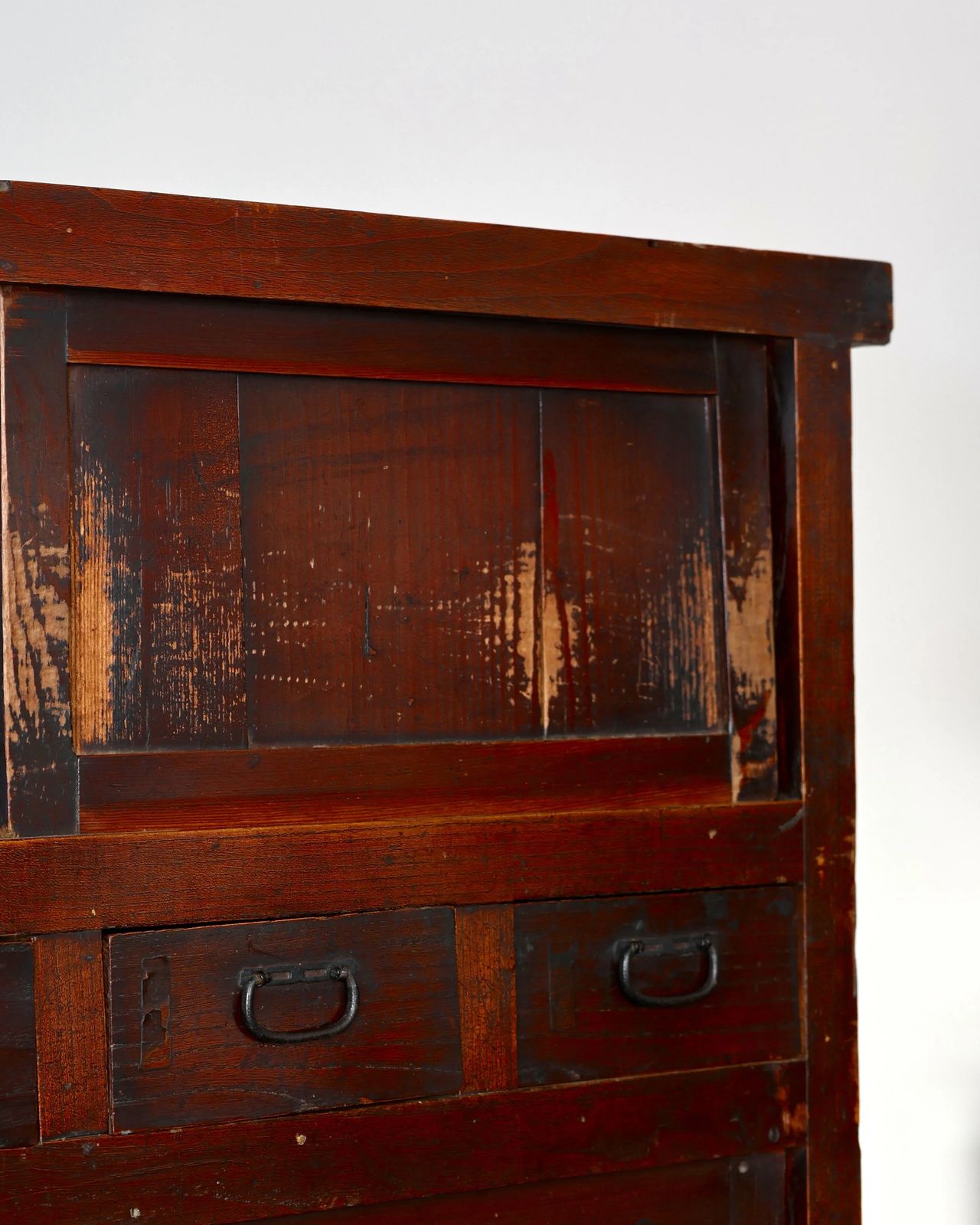 Tall Early Meiji Period Japanese Tansu Cabinet photo vinterior