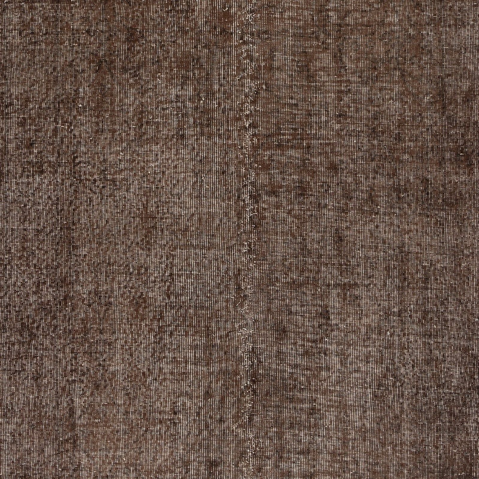 5x8.5 Ft Brown Overdyed Vintage Rug For Modern Interiors. Handknotted In Turkey photo Textiles