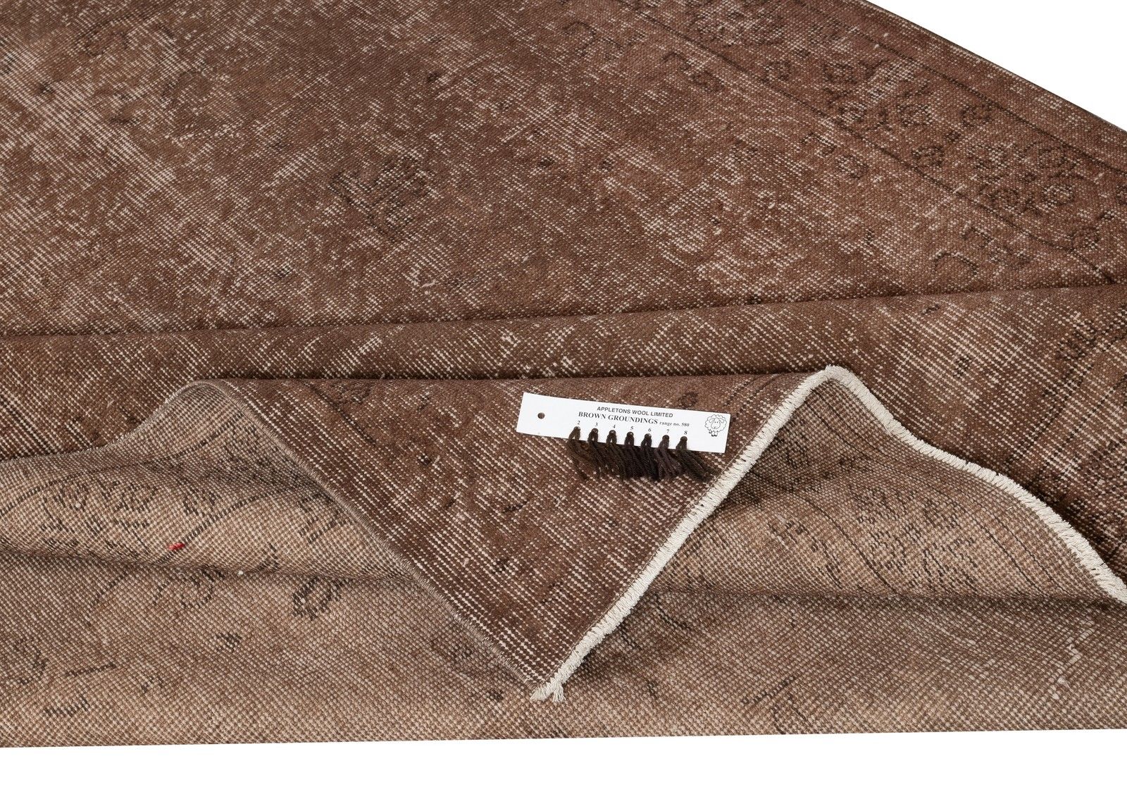 5.8x9.4 Ft Vintage Brown Area Rug. Handmade Turkish Rug For Contemporary Spaces photo for sale