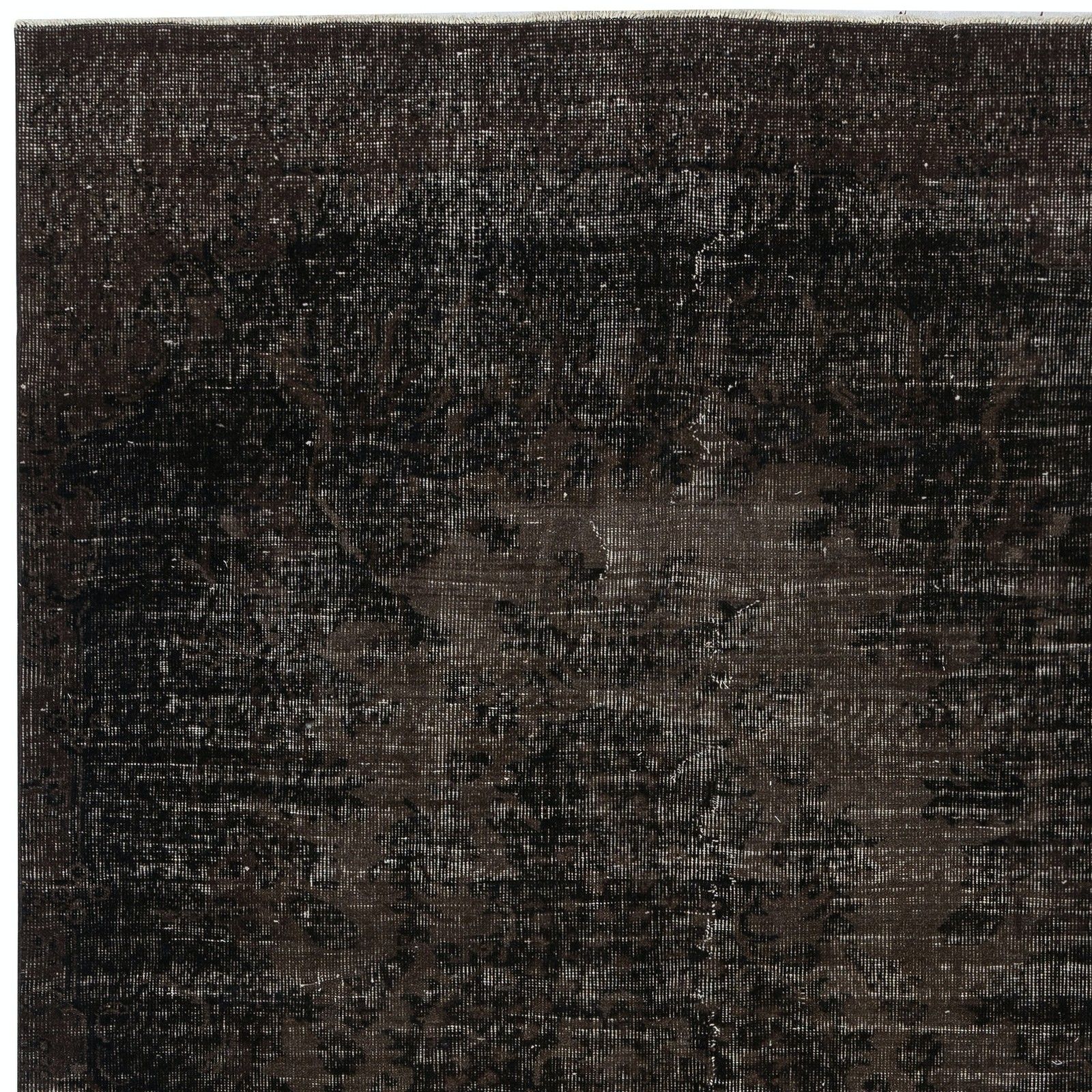 5.5x9 Ft Handmade Turkish Area Rug. Vintage Overdyed Brown Rug For Modern Home photo 475.0