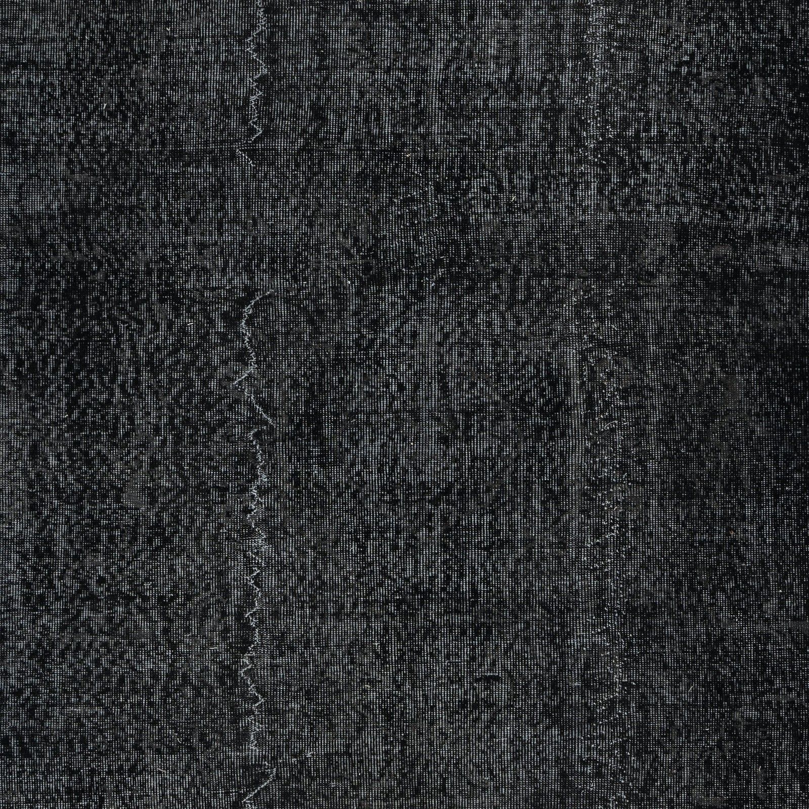 5.6x9.3 Ft Vintage Handmade Rug. Black Turkish Rug For Modern Home And Office photo Textiles