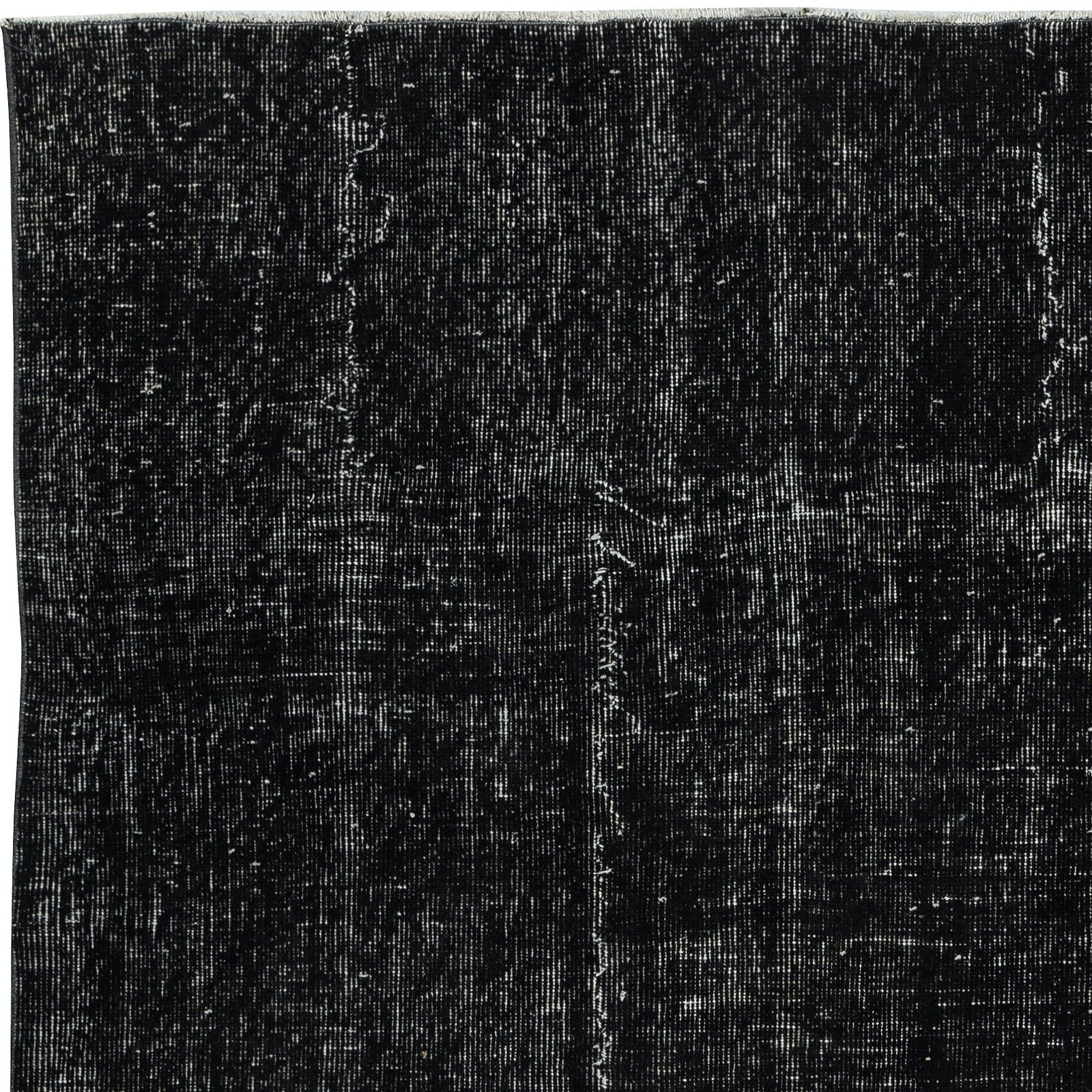 5x8 Ft Handmade Turkish Rug. Vintage Black Redyed Carpet For Living Room photo 390.0