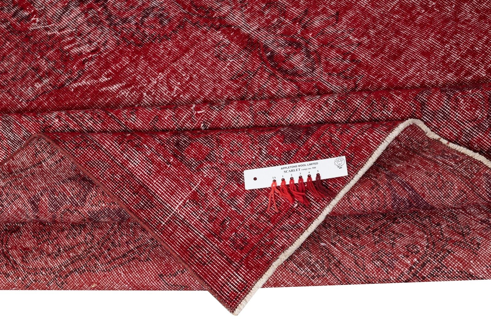 8.6x11.6 Ft Red Overdyed Wool Rug. Vintage Turkish Handmade Area Rug For Bedroom photo for sale