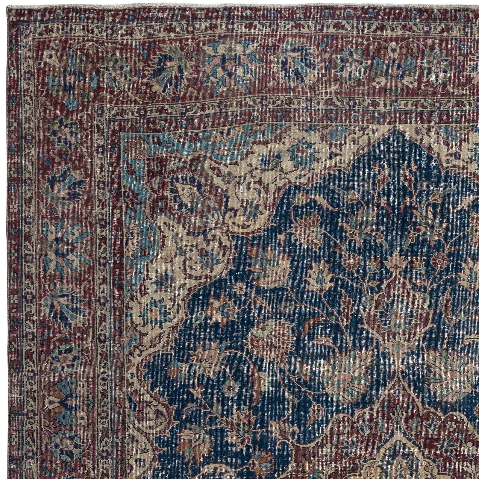 7.7x10.7 Ft Traditional Vintage Handmade Turkish Area Rug With Medallion Design photo 932.0