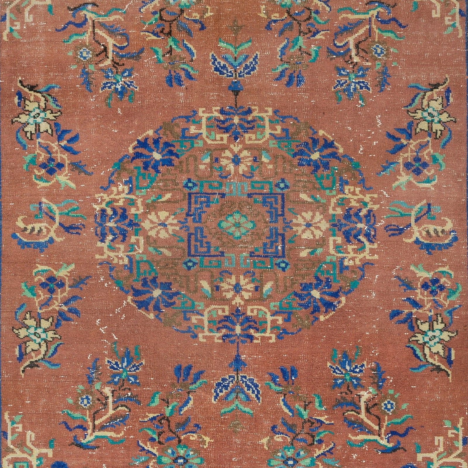 8x11.3 Ft Traditional Hand Knotted Vintage Turkish Red Area Rug For Home Decor photo Textiles