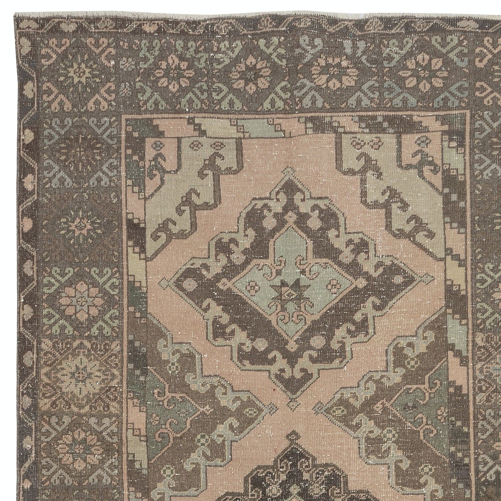 4.8x12.8 Ft Vintage Runner Rug. Hallway Rug. Kitchen Runner Carpet. Stair Rug photo 751.0