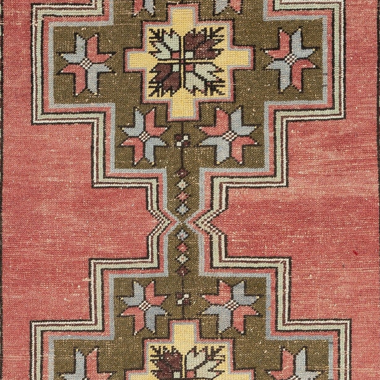 4.4x9 Ft One Of A Kind Vintage Oriental Rug With Tribal Motifs. 100% Wool photo Textiles