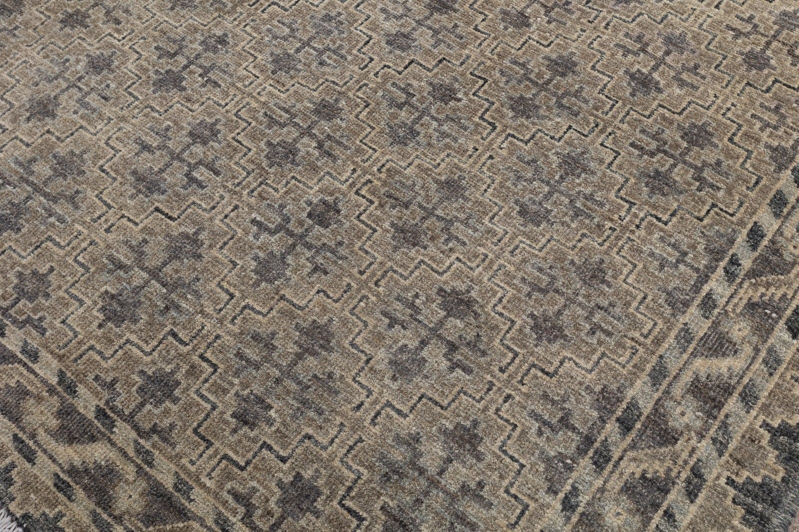9.2x11.7 Ft Handmade Turkish Area Rug. Handmade Wool Carpet For Living Room photo vinterior