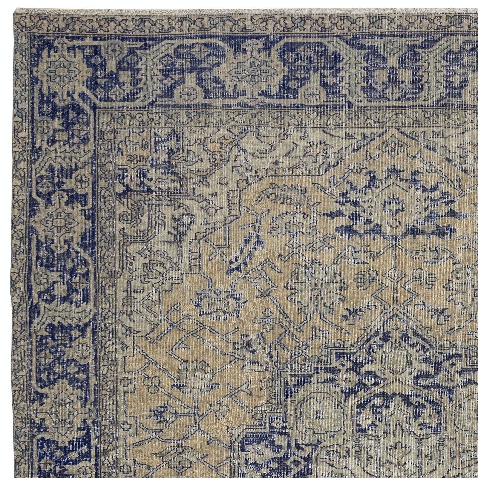 8.5x11.5 Ft One Of A Kind Vintage Handmade Rug For Farmhouse, Country Home Decor photo 1265.0
