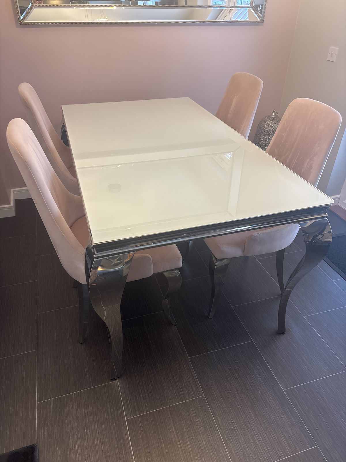 Luxury Dining Table And 4 Chairs
