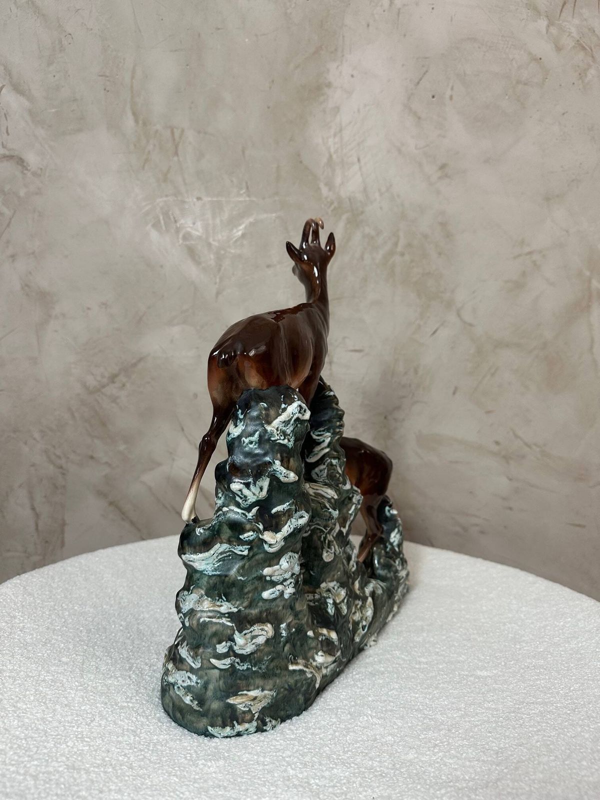 Ceramic Chamois Statue photo vintage