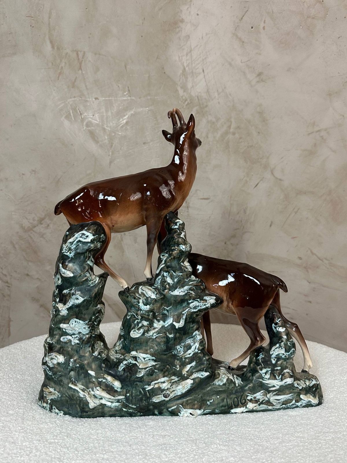 photo furniture Ceramic Chamois Statue