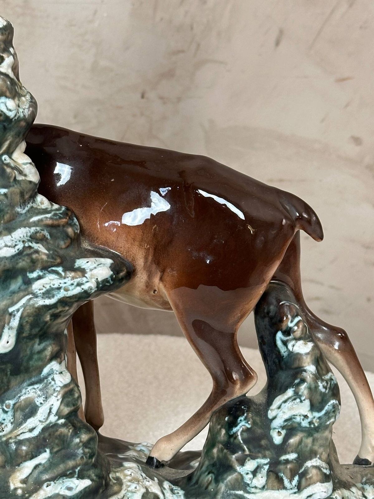 Art Ceramic Chamois Statue photo