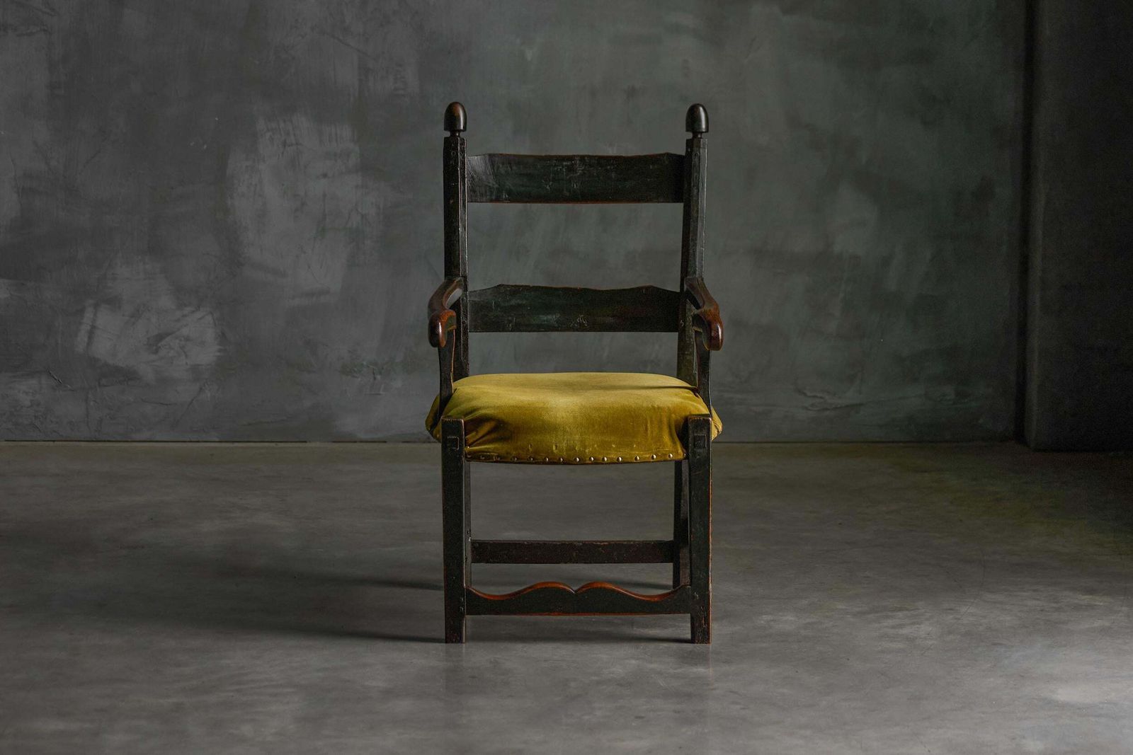 Rustic Folk Art Armchair, France, 19th Century photo for sale