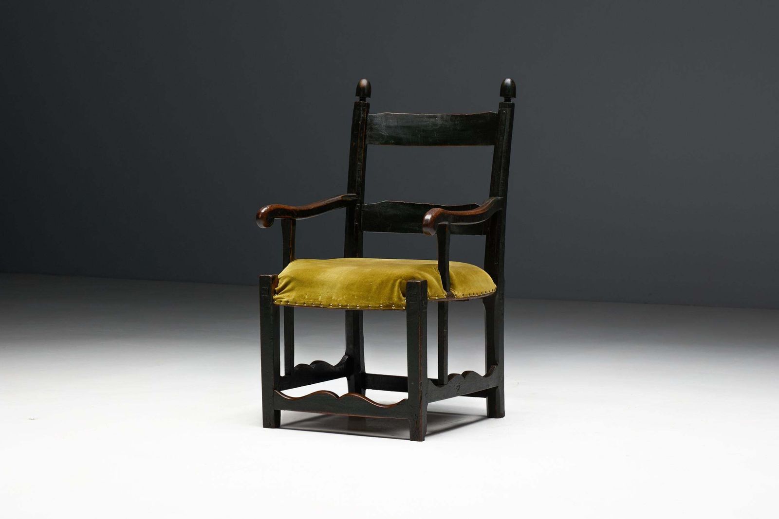 photo furniture Rustic Folk Art Armchair, France, 19th Century