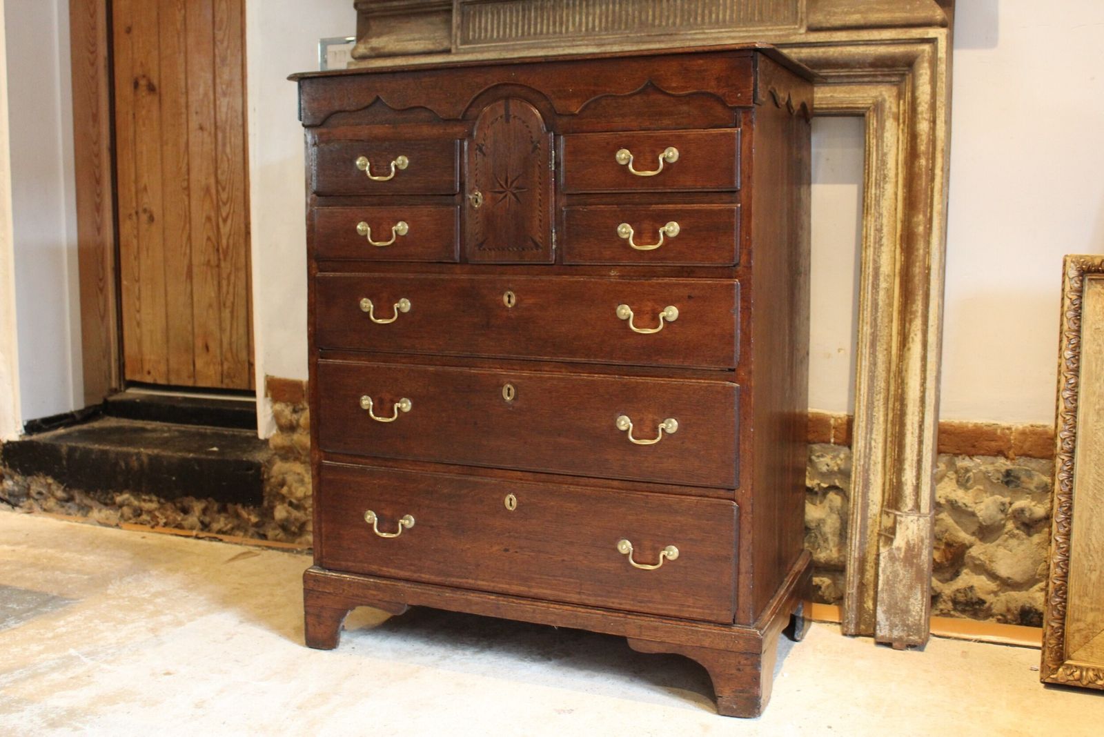 Chest Of Drawers Rare 18th Century Norfolk Chest Oak C1780