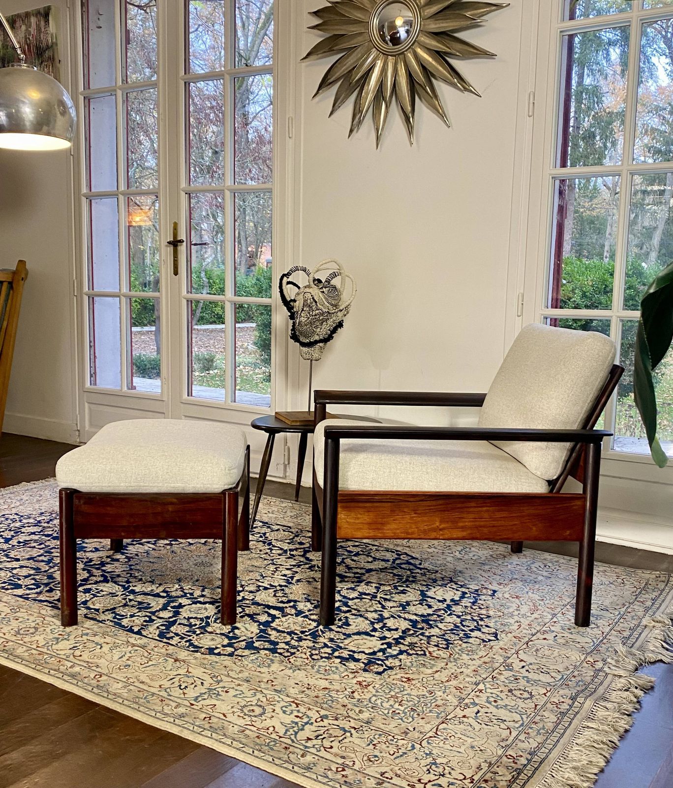 Furniture Armchair & Ottoman Hans Olsen – Vatne Møbler Denmark, 1960 Rosewood photo