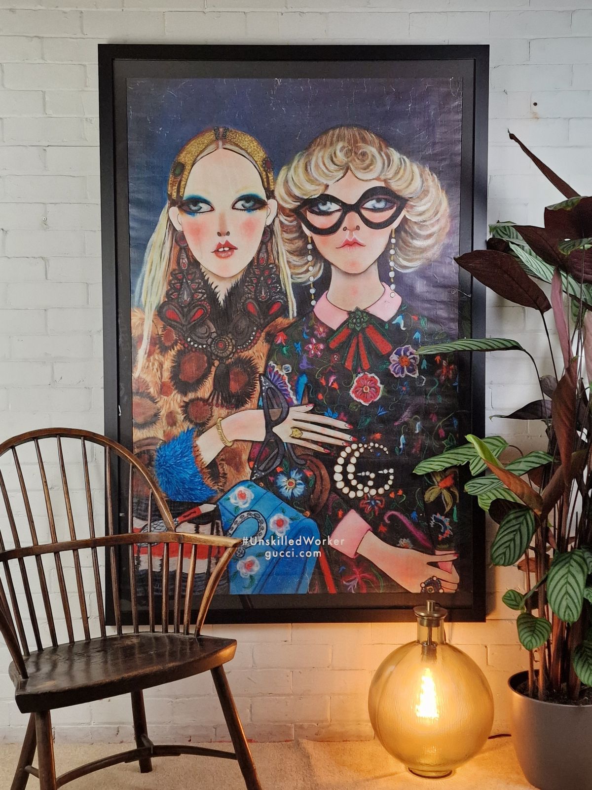 Unskilledworker Fly Poster (Gucci X Unskilledworker Collaboration, 2017) photo furniture