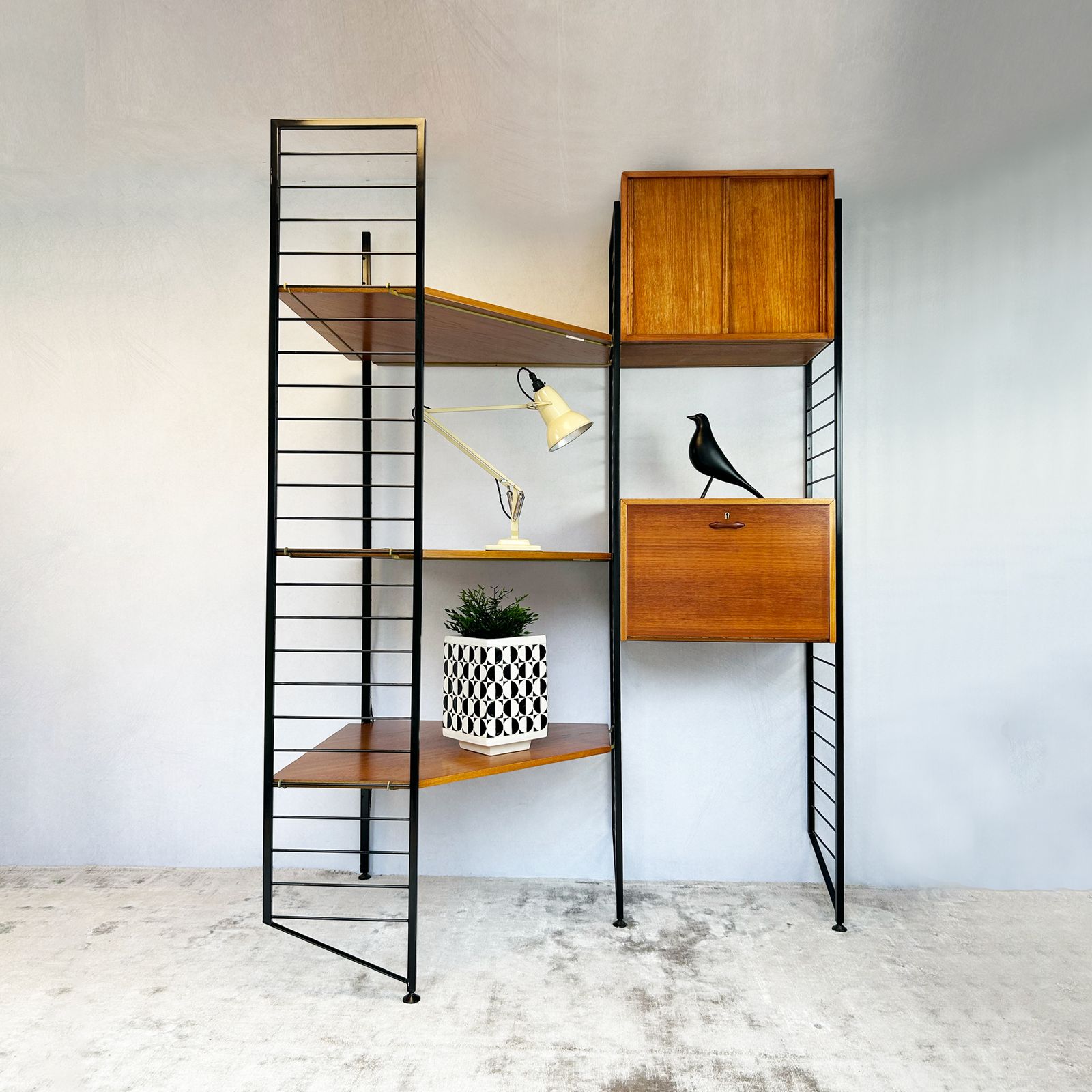 Ladderax Corner Shelving System By Robert Heal For Staples photo furniture