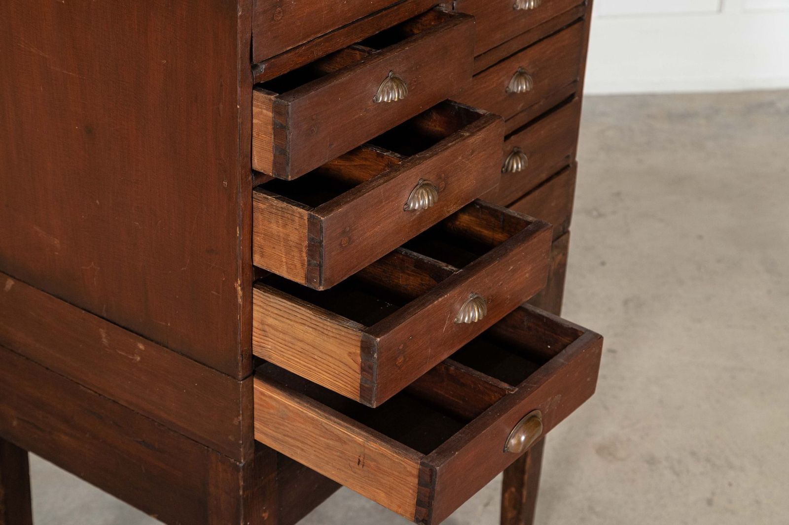 2703.0 English 19thc Pine Drawers, 1800s photo