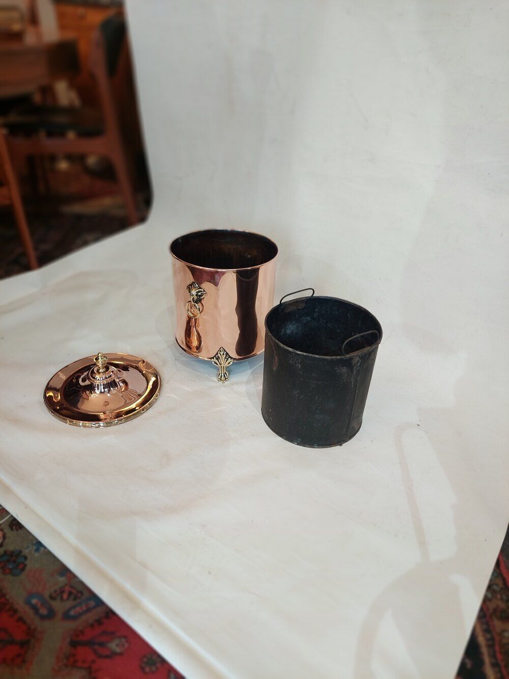 Victorian Copper And Brass Coal Bucket photo vinterior