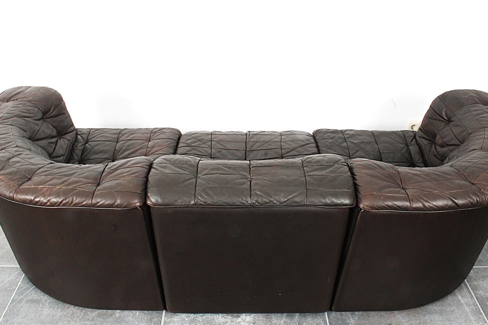 3750.0 Beautiful De Sede Ds 11 Threeseater In Chocolate Brown Leather photo