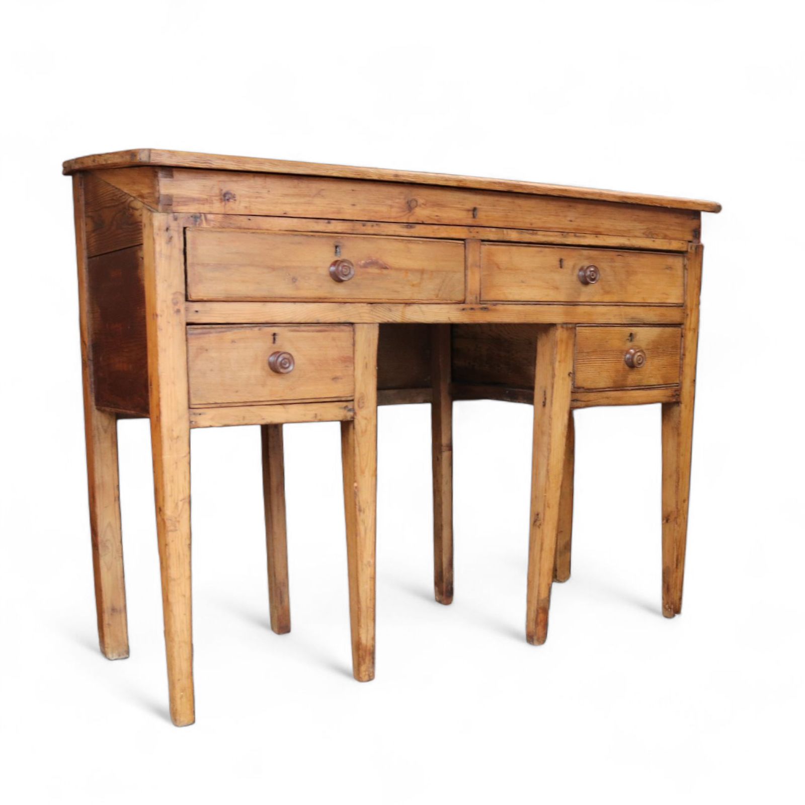 Victorian Antique Pine Clerks Desk Sloped Top Standing Desk photo 495.0