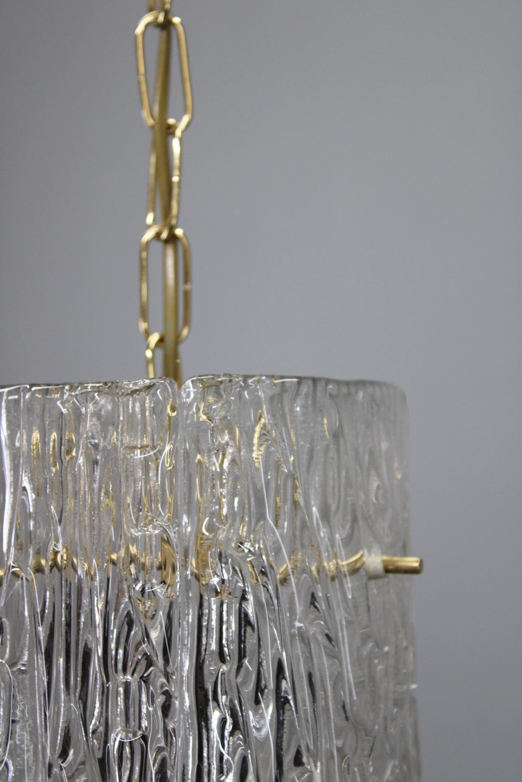 Lighting Swedish Glass Pendant Light By Carl Fagerlund For Orrefors, 1960s photo