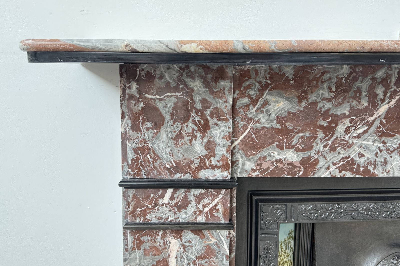 Antique Victorian Fireplace Surround In Rouge Royal Marble photo Home Fixtures