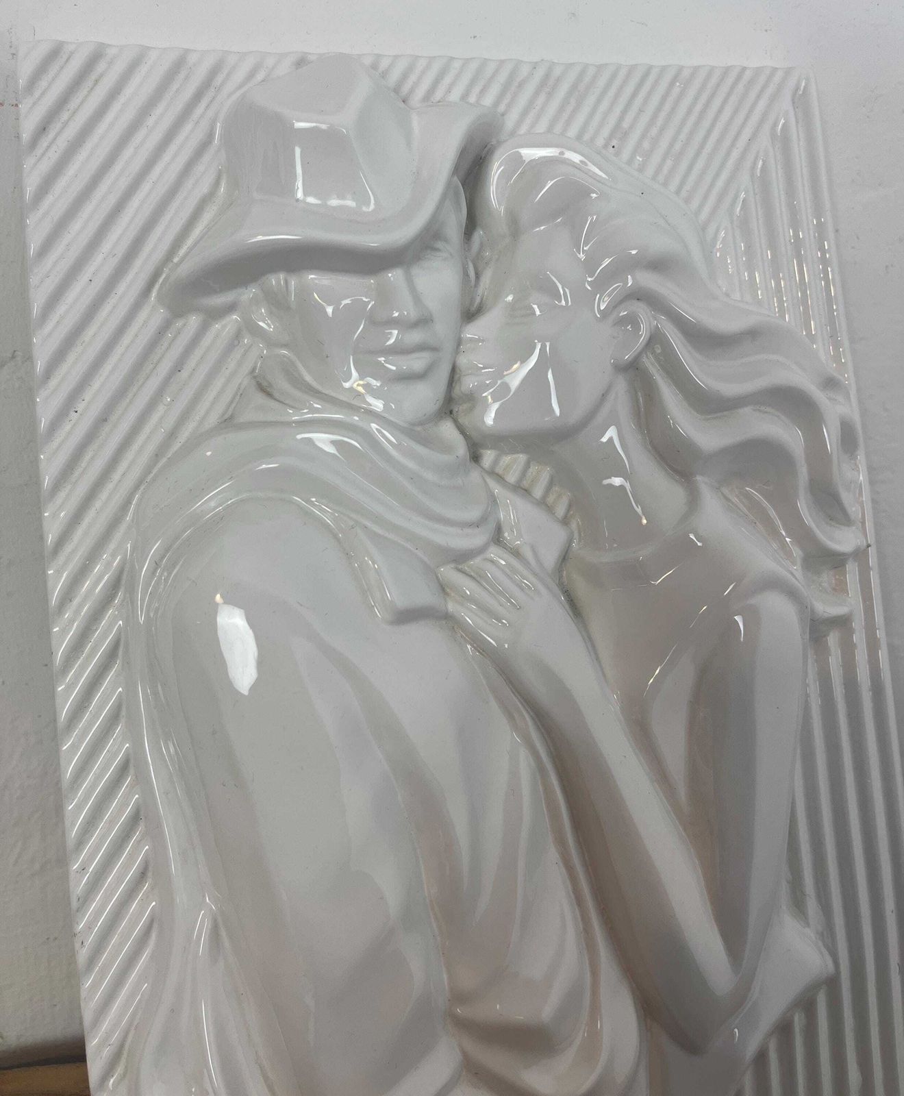 Retro Ceramic Wall Plaque, Pop Art Design, Swedish Artist, Ewa Jarenskog, For Jie Gantoft photo furniture