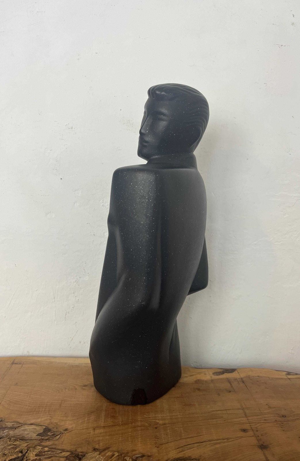 Vintage Retro Gentleman Postmodern Figure, Art Deco, Memphis Style Sculpture, Lindsey B Balkwill Style, London Designer photo vintage
