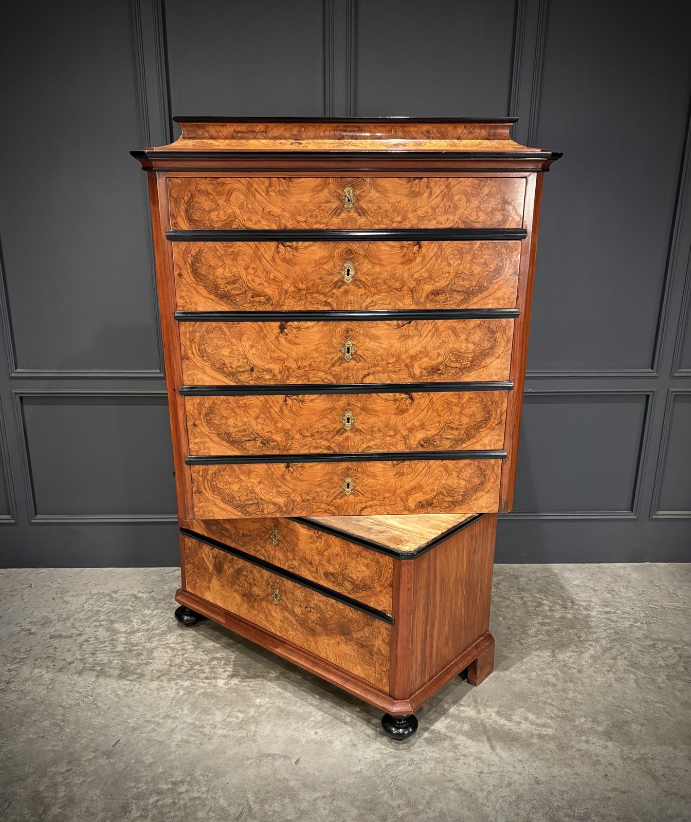 19th Century Walnut Tall Chest Of Drawers photo buy