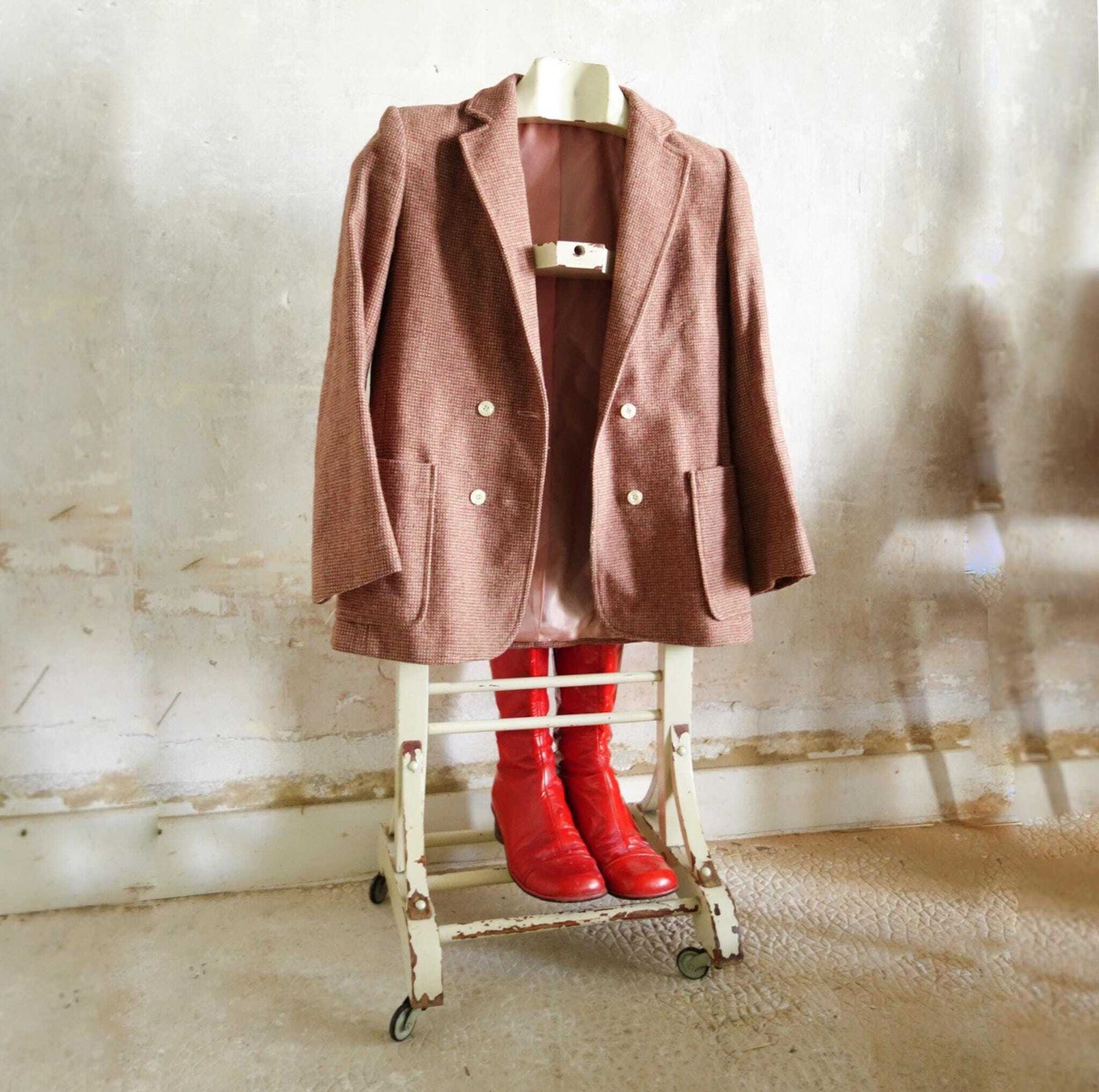 Vintage Franse Butlerstandaard – Jaren 1960 Industrieel Kledingrek