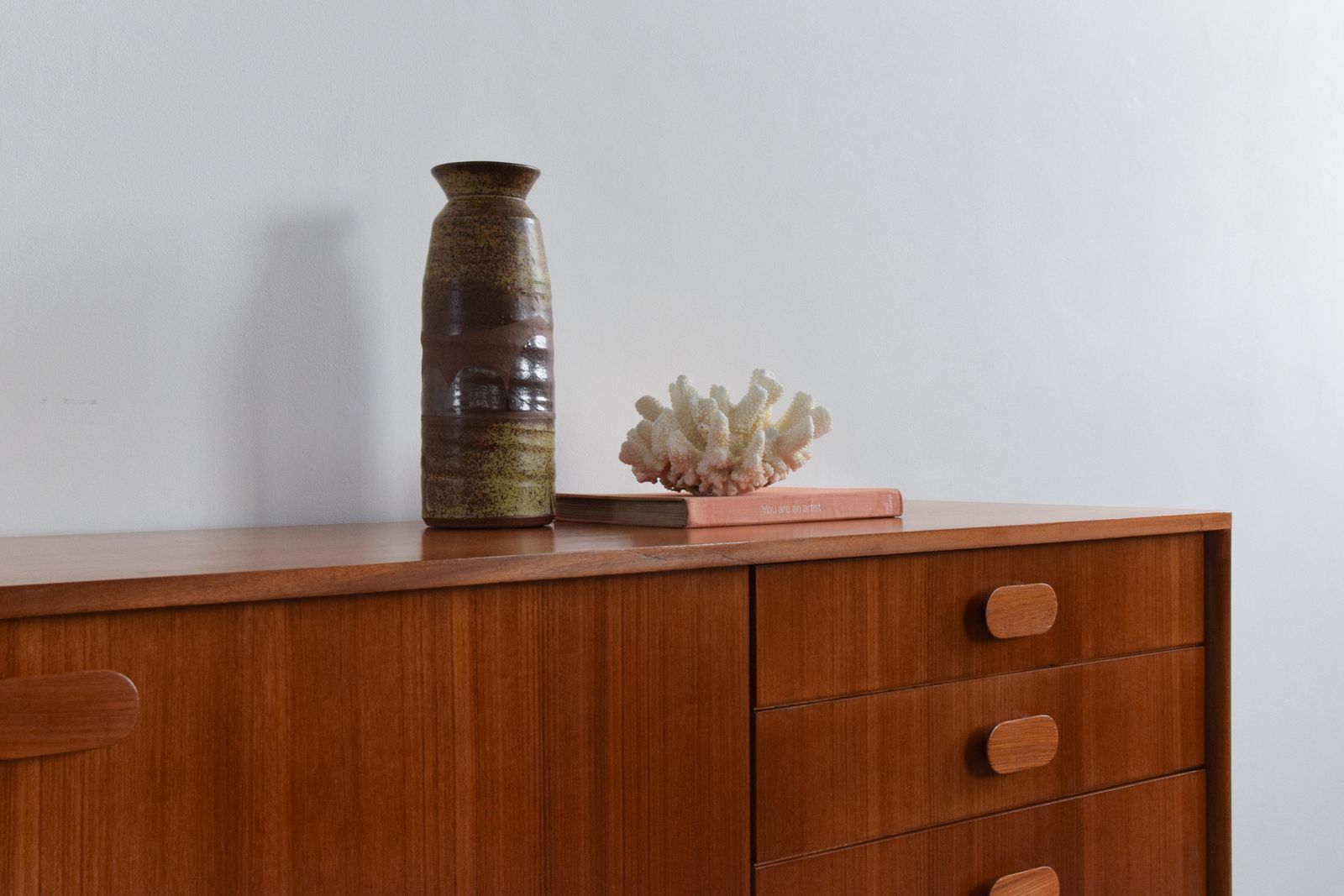 Vintage Tall Teak Sideboard, 1970s photo furniture