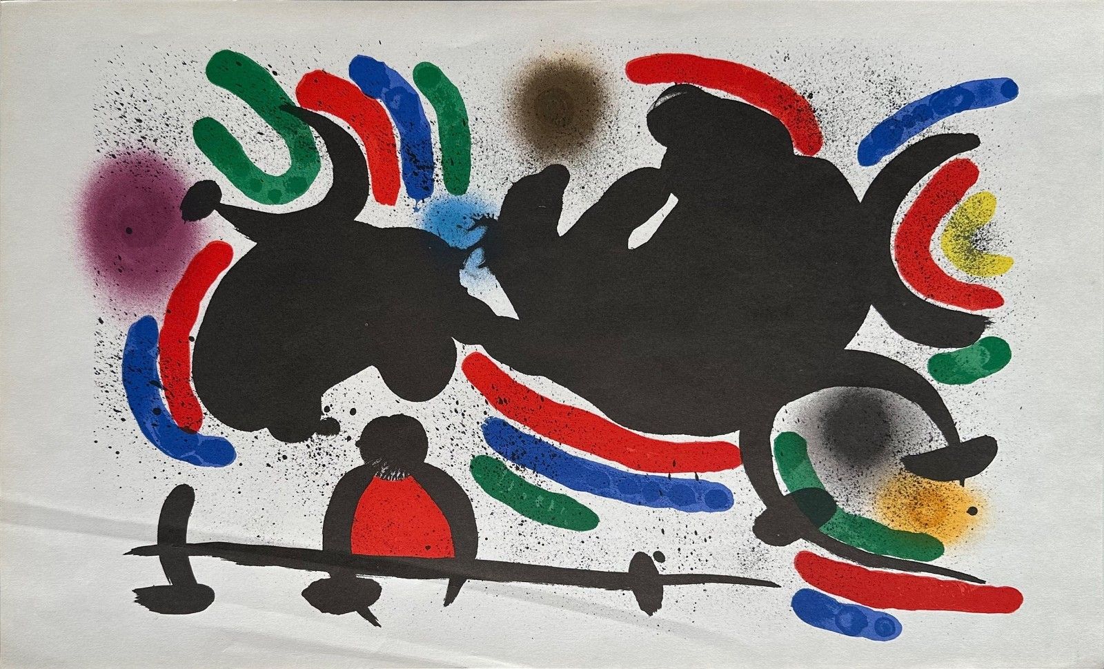 Miro Lithograph Original Lithograph Printed By Mourlot L863 1972