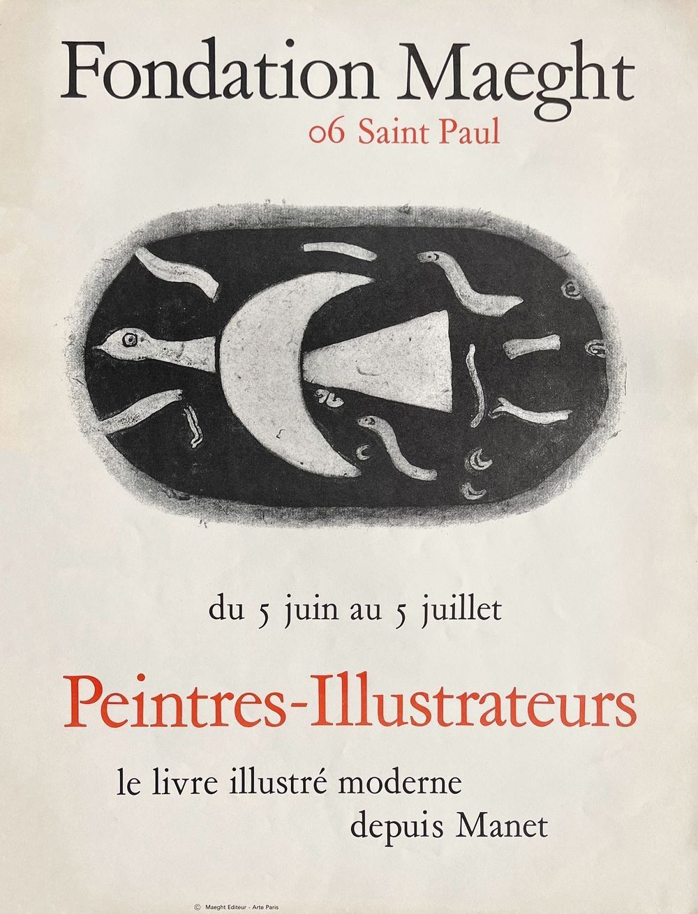 Georges Braque Vintage Poster Poster Exhibition 1969 Maeght Foundation Painters