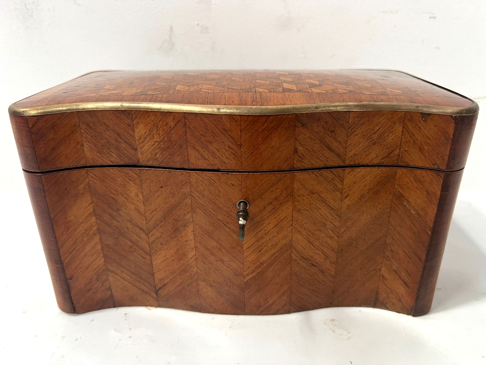 Napoleon Jewelry Box In Veneer Marquetry 19th Century