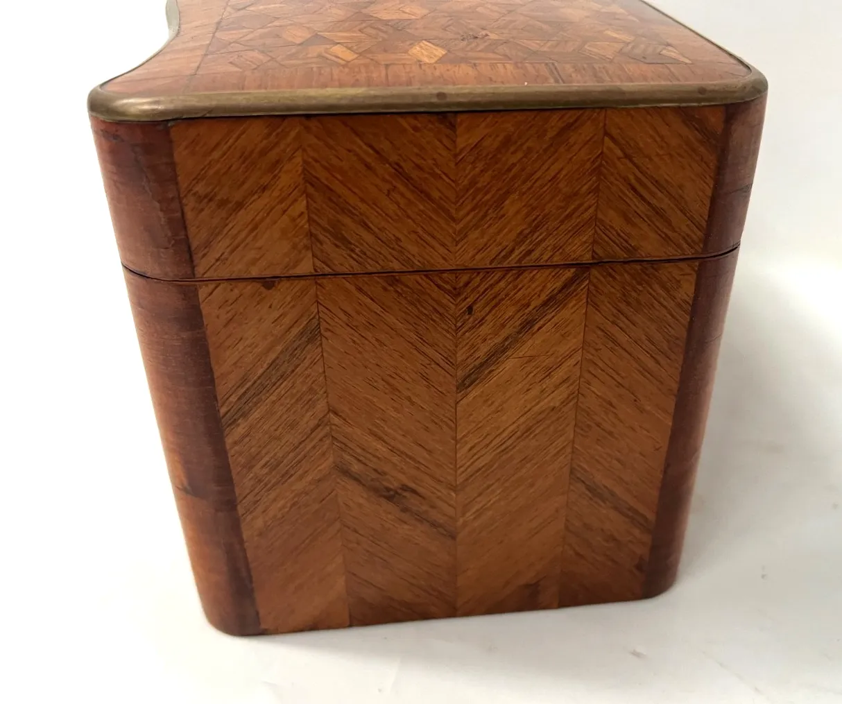 Napoleon Jewelry Box In Veneer Marquetry 19th Century photo 378.0