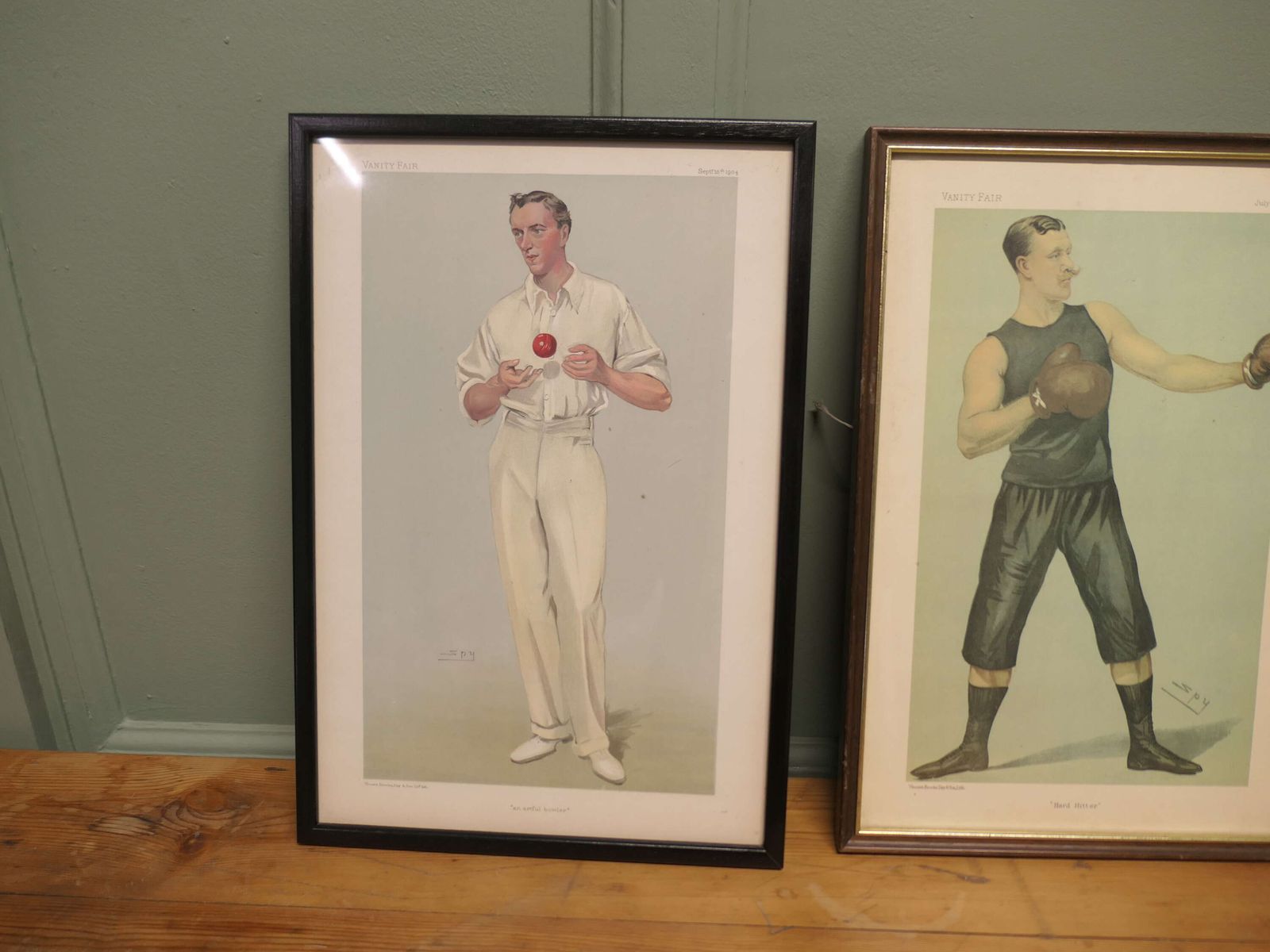 Collection Of 3 Vanity Fair Sport Themed “Spy” Prints photo for sale