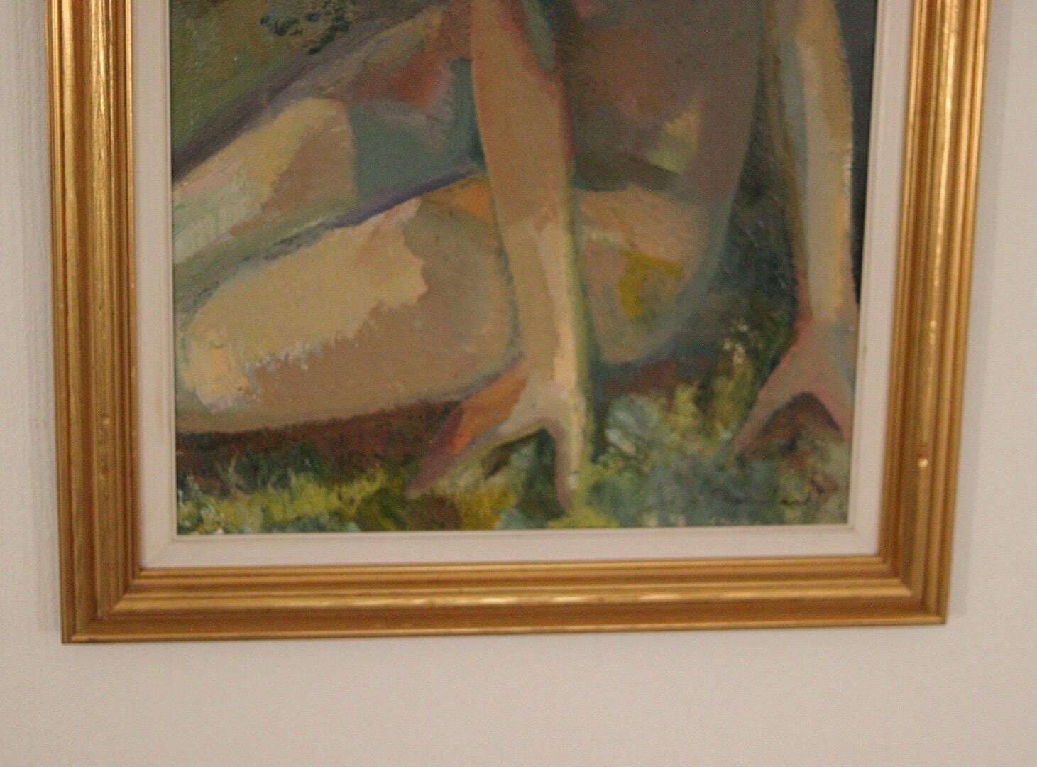 photo buy Original Danish Oil On Canvas – “Seated Woman” By Bernhard Petersen (1911–1988) – Signed & Framed – 94 × 59 Cm (37.0" × 23.2")