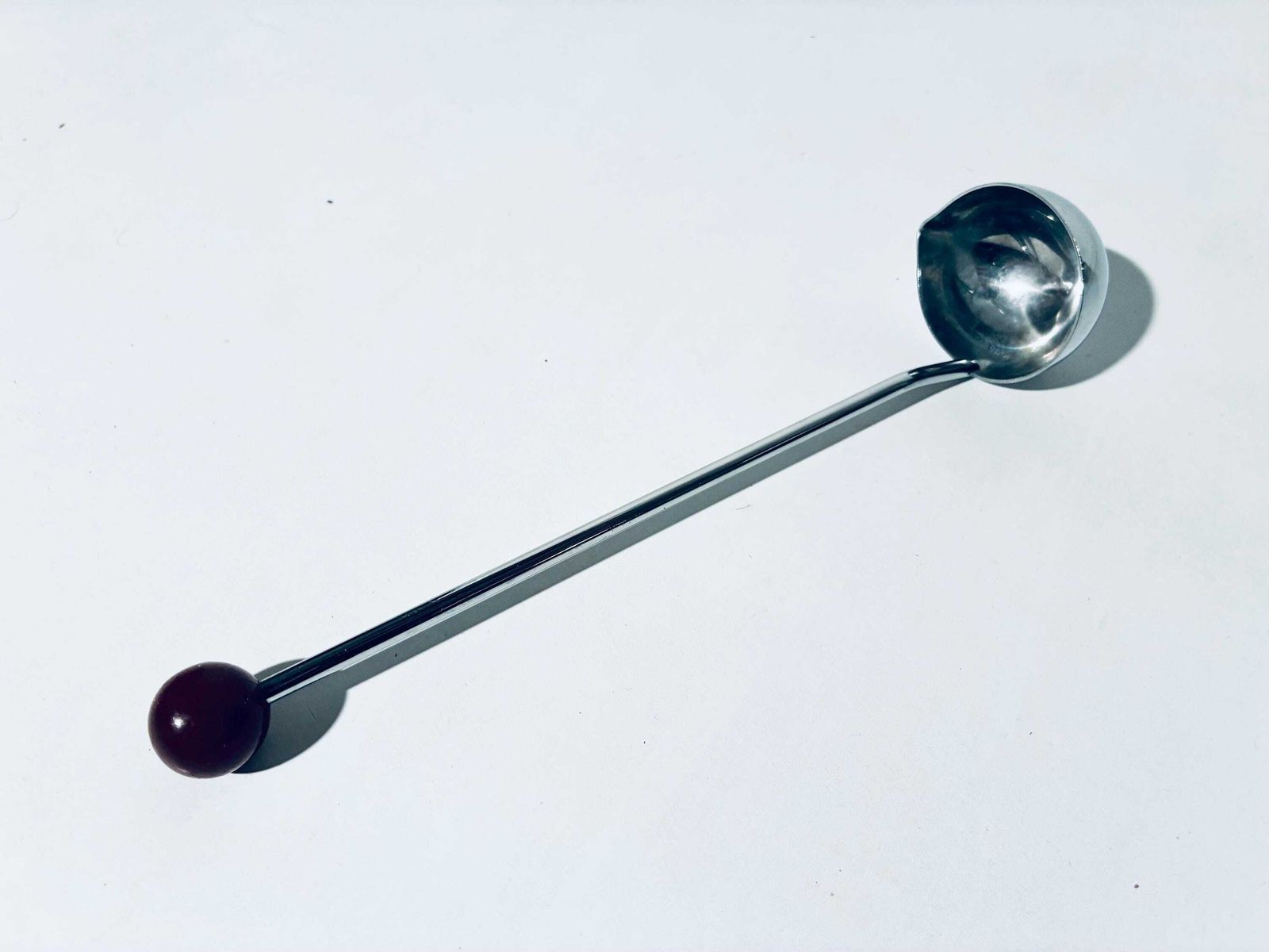 Art Deco French Cherry Design Ebony Wood Punch Bowl Cocktail 12 Forks Holder Set With Spoon photo vintage