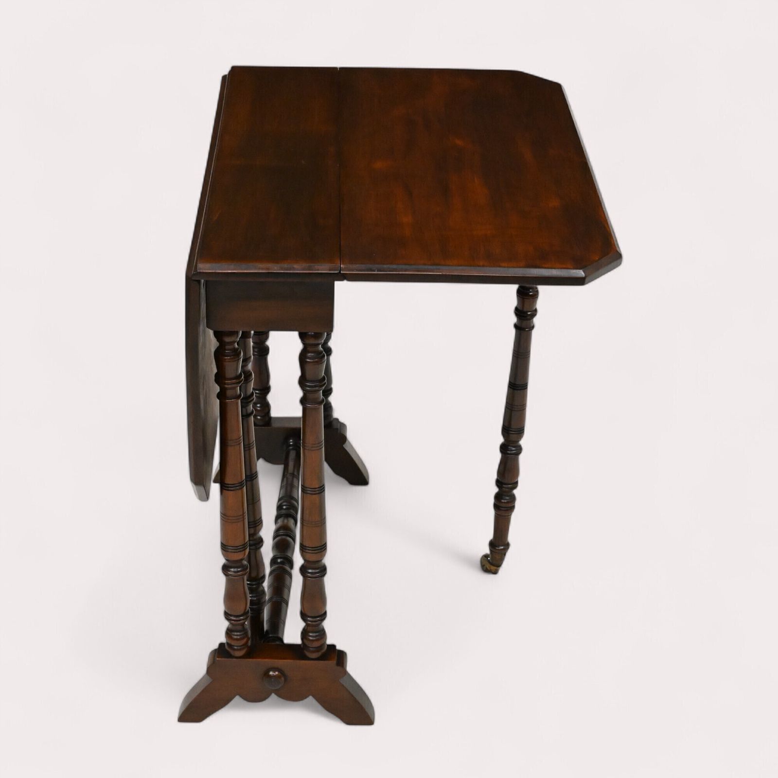 photo vintage Vintage Mahogany Sutherland Table Slimline Drop Leaf Free Uk Delivery*