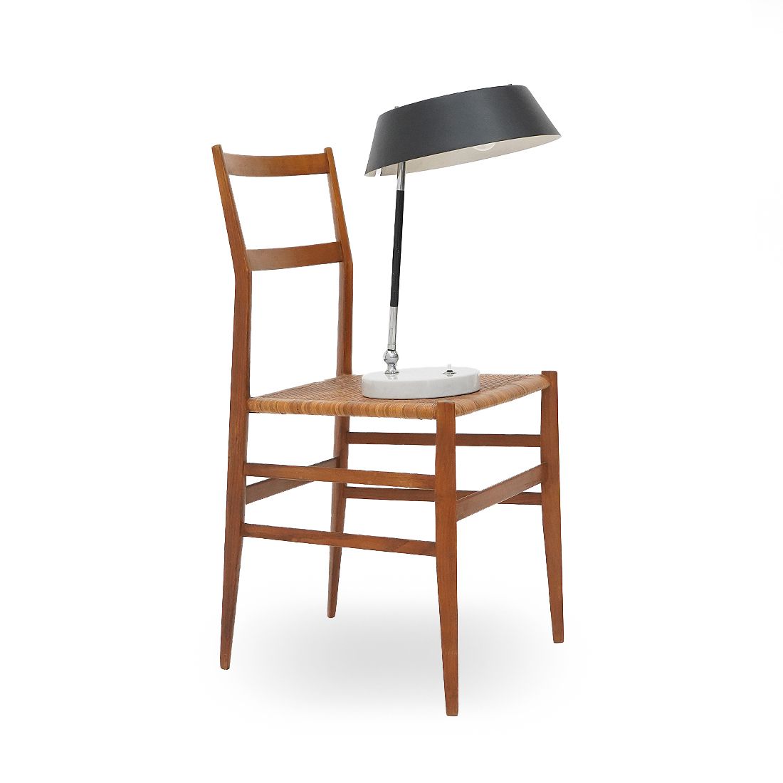 photo vinterior Table Lamp By Stilux With Marble Base, 1950s