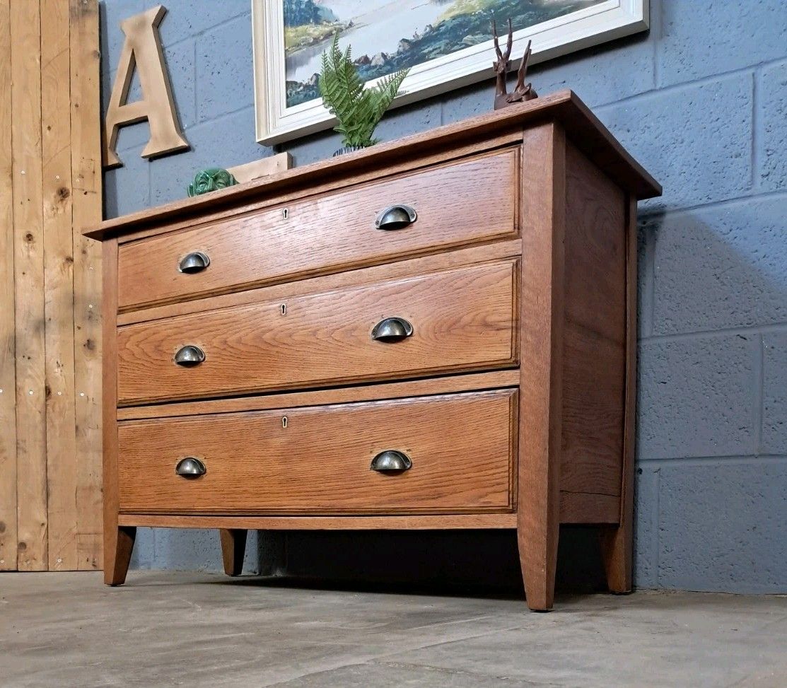 Oak Chest Of Drawers ~ Mid Century ~ Vintage ~ Delivery Available photo buy